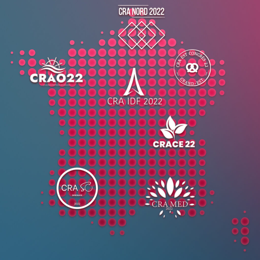 Cartographie et logo des Congrès Régionaux d'Automne 2022